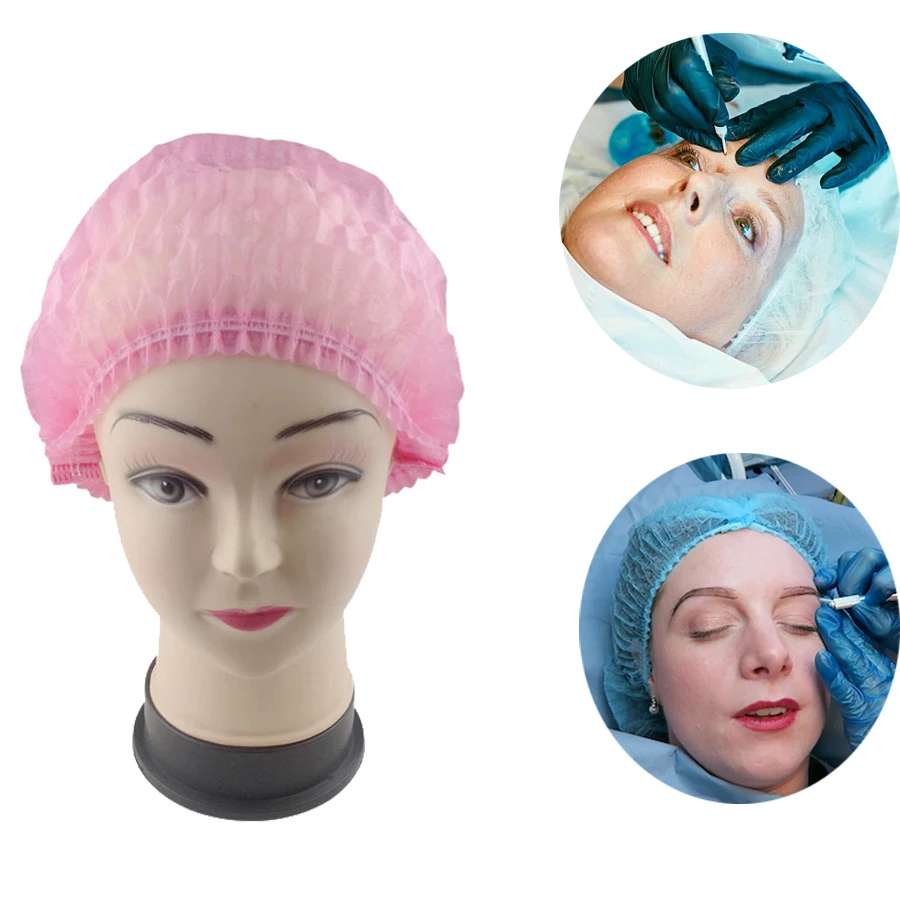 

100pcs Permanent Makup Accessories Disposable Hairnet Catering Spray Industrial Hat microblading supplies