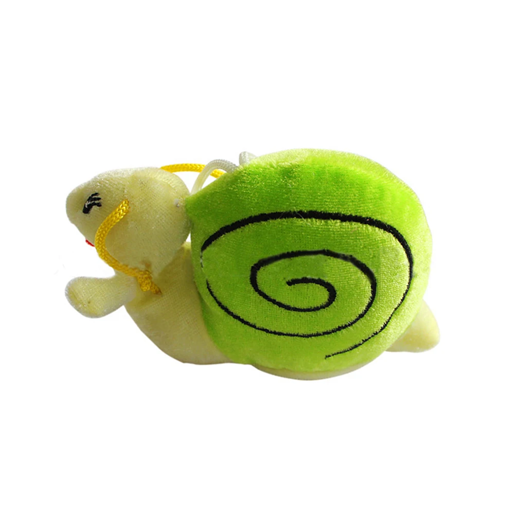 Cute Snails Shape Interactive Plush Dog Chewing Squeak Sound Pet Toy