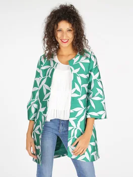 

Spring coat a fancy-Green