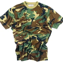 Футболка; Рабочая одежда с круглым вырезом; камуфляж