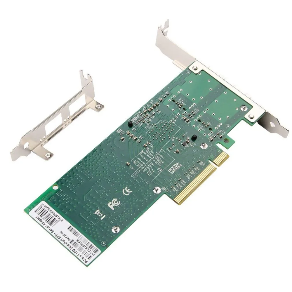 10Gtek для Intel E10G42BTDA 82599ES чип 10GbE Ethernet конвергентный сетевой адаптер X520-DA2/X520-SR2, PCI-E X8, 2 двойной SFP+ порт