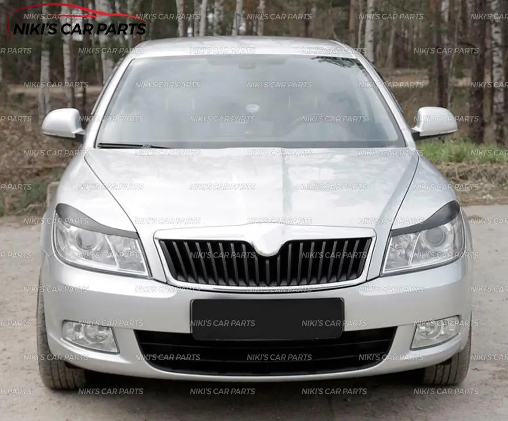 Брови на фары для Skoda Octavia A5 FL 2009-2013 ABS пластиковые реснички ресницы формовочные украшения автомобиля Стайлинг тюнинг