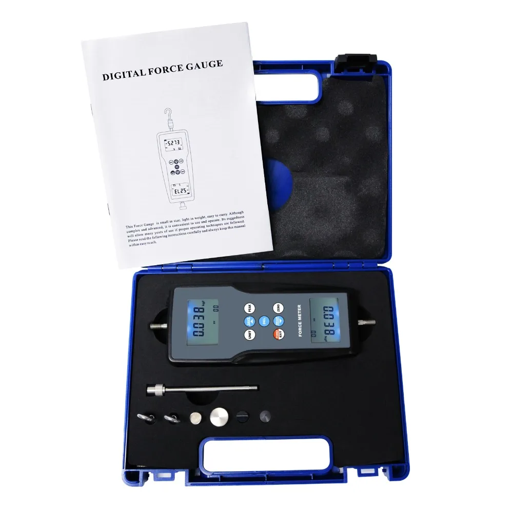 Измеритель силы цифровой измеритель тягомер и тест толчка Newtonmeter Newton N /kg /lb /g для