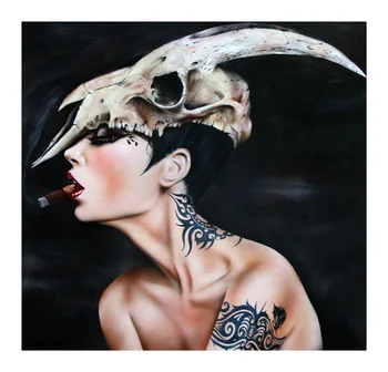

High quality Oil painting Canvas Reproductions Devil in me by Brian M.Viveros Painting hand painted