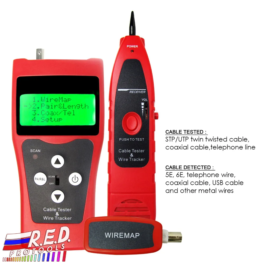 Digital LAN Network Cable Tracker Tester Hunts 5E 6E Telephone Wire
