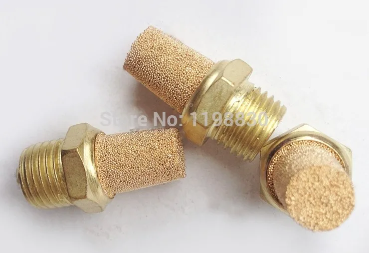 Pneumatic solenoid valve copper muffler PST 04,Thread 1/2" copper