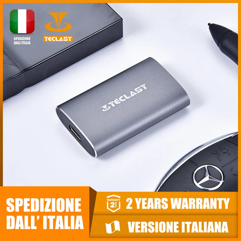 Teclast S30 внешний SSD USB3.1, легкий и компактный, быстрое чтение и письмо, быстрая доставка из Италии Teclast S30 внешний SSD USB3.1, легкий и компактный, быстрое чтение и письмо, быстрая доставка из Италии