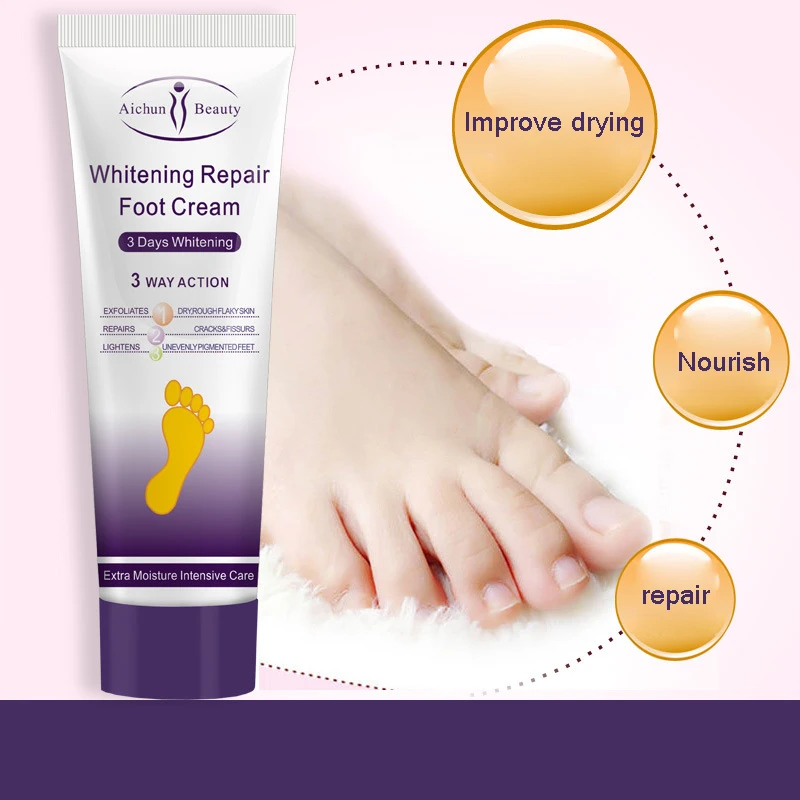 

Aichun Repair Anti Crack Whitening Cream Crack Heel Cream Foot Peeling Cracked Hands Feet Dry Skin Moisturizing Foot Care