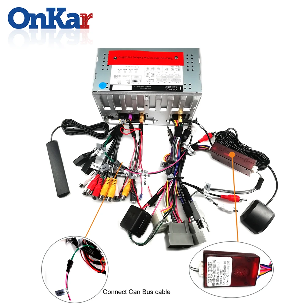 Excellent ONKAR 2 din car android 9.0 dvd gps navigation for Honda Pilot 2009 2010 2011 support dvd cd player auto radio headunit 5