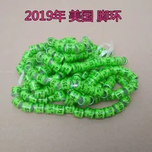 Зеленый AU голуби кольцо Кольца Птицы