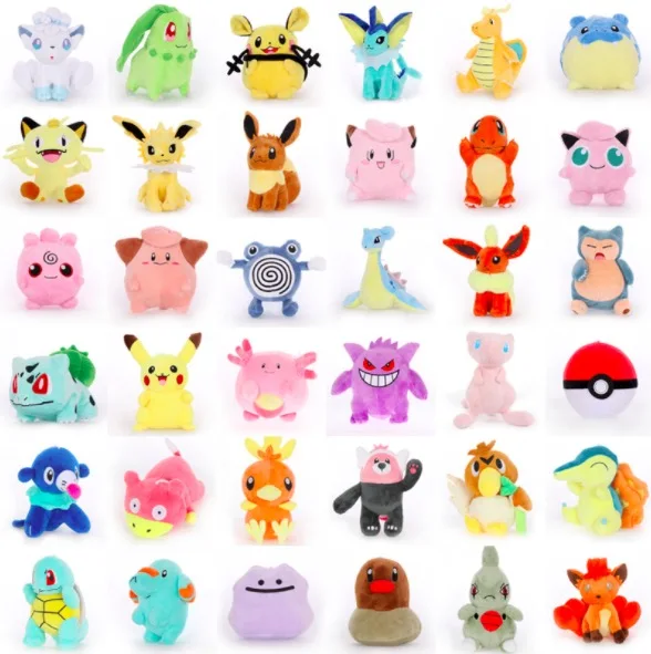 Pokemon Slowking Bulbasaur Venusaur Evee Snorlax Ditto Lapras Jigglypuff Psyduck Vulpix Мягкие плюшевые куклы Детская