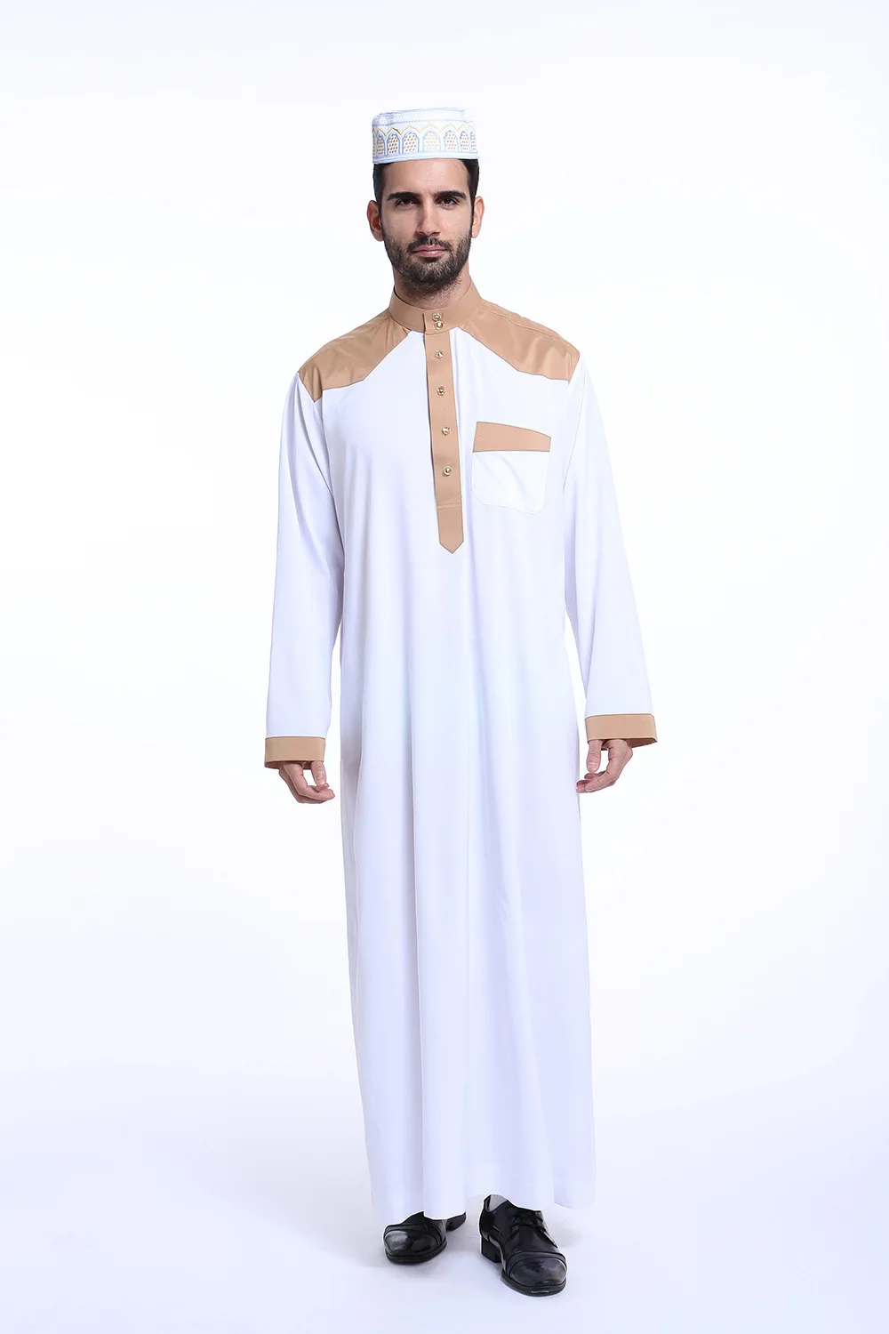  Saudi Arabia Clothing Kaftans For Men Long Robe Caftan Marocain Muslim Islamic Plus Size 3XL Jubba Thobe (11)