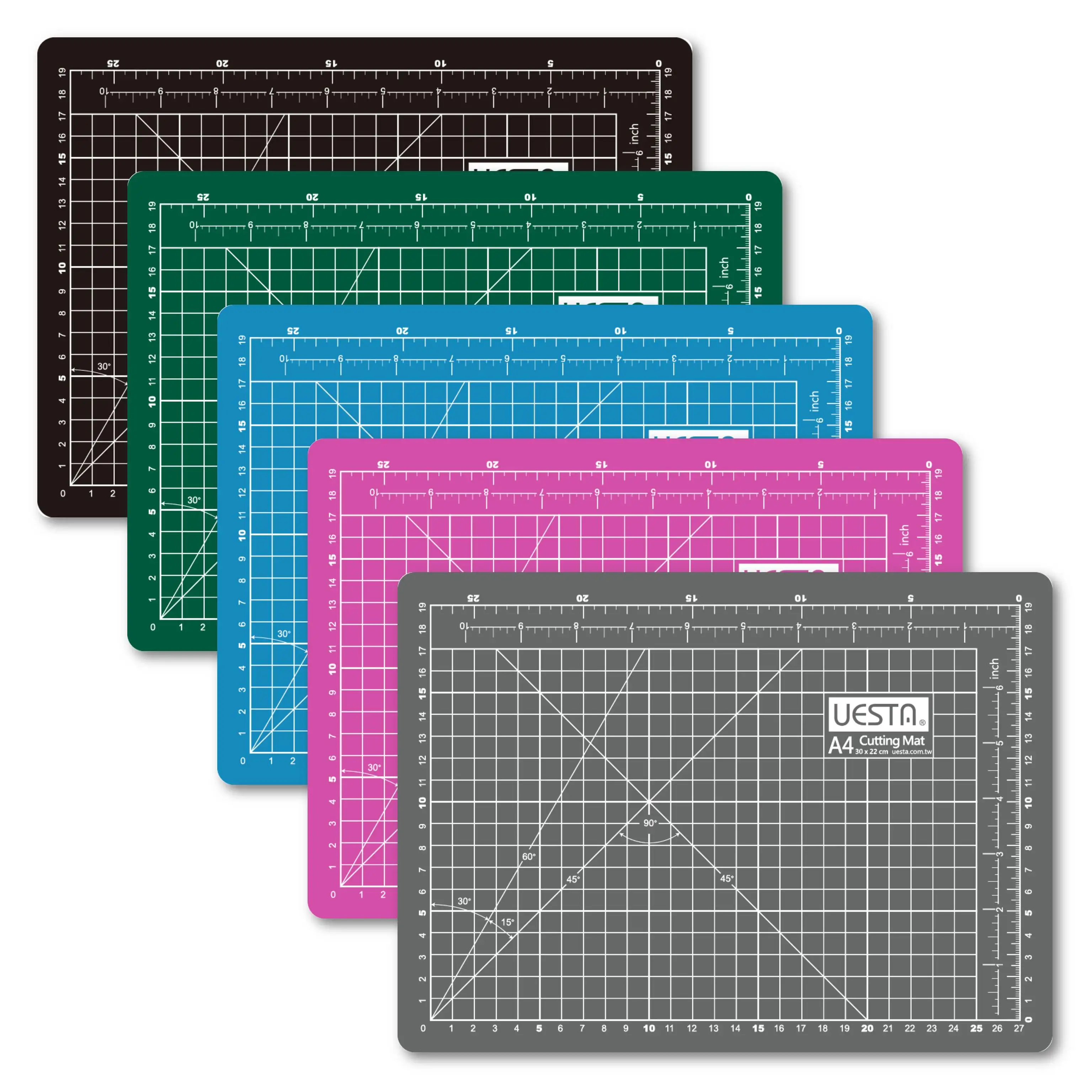 

A4 Size UESTA 30 x 22 CM Grid PVC Self Healing Cutting Mats