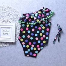 Летний милый детский купальник бикини для девушек от 2 до 6 лет, купальный костюм, пляжная одежда