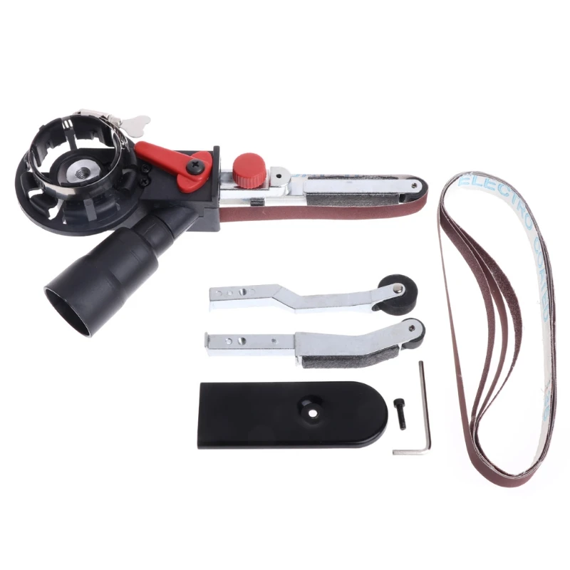 

Sander Machine Sanding Belt Adapter Head Convert With Sanding Belts For 4" Electric Angle Grinder Mayitr Woodworking Tools