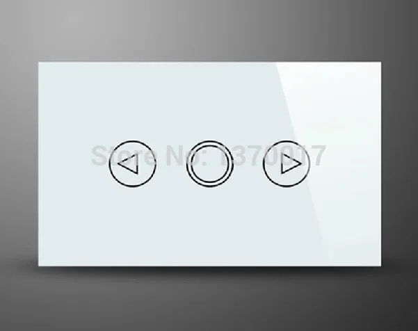 

White Crystal Glass AU US Standard Touch Dimmer Switch Light Dimmer Wall Switches,LED Indicator 1 way Dimmer Free Shipping