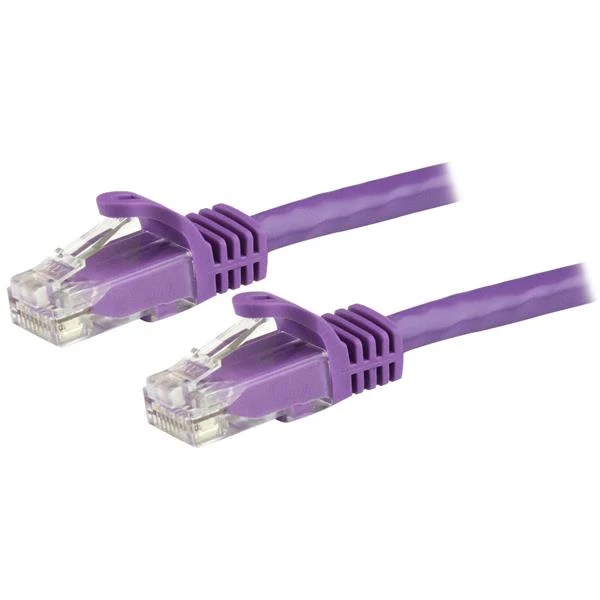 StarTech.com 15 м фиолетовый Gigabit планка RJ45 UTP Cat6 патч-кабель-15 патч-корд U/UTP (UTP) RJ-45 Pur |
