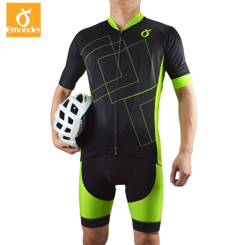 

EMONDER Hot Men Cycling Sets Pro Team Jersey + Bib Shorts Pro Fit Wear Cycling Bike Sets Cycling Clothings High quality fabric