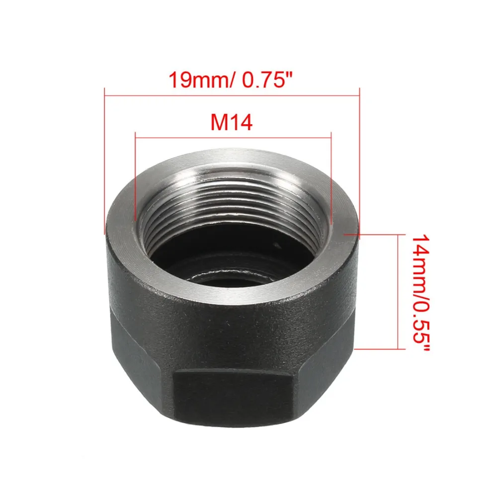 uxcell2pcs M16 x 2mm Pitch Metric Thread 304 Stainless Steel Left Hand Hex Nuts