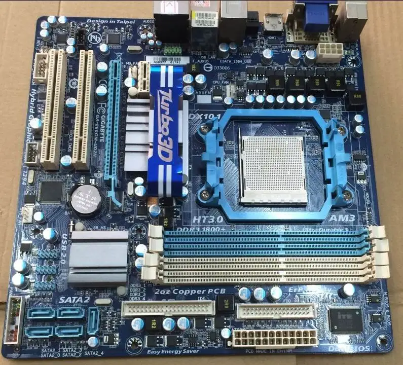 Оригинальная настольная Материнская плата Gigabyte GA 880GM UD2H 880G розетка AM3 DDR3 SATA2 USB2.0