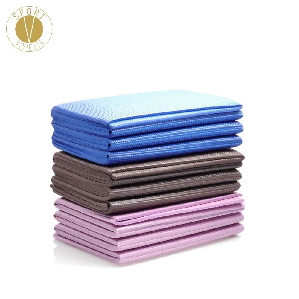 6mm PVC Foldable Yoga Mat Folding Folded Portable Flat Travel Pilates