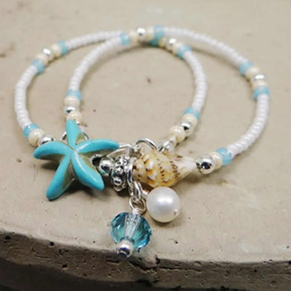 Shell Anklet Beads Starfish Anklets For Women Fashion Vintage Handmade