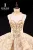 JUSERE Luxurious Gold Wedding Dress Strapless Backless Cathedral/Royal Train Bridal Ball Gowns Princess Dresses Vestido de noiva