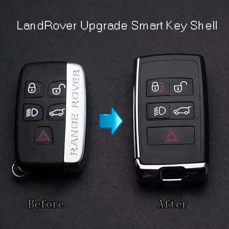 Обновление LandRover оболочка для Smart ключа для Land Rover Evoque Discovery 4 пульта дистанционного Fob 5 пуговицы обновление дистанционный ключ чехол