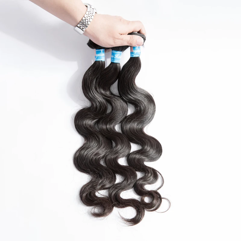 Mayflower 10 paquetes de onda del cuerpo de Malasia 100% cabello virgen tejidos de 12-26 \