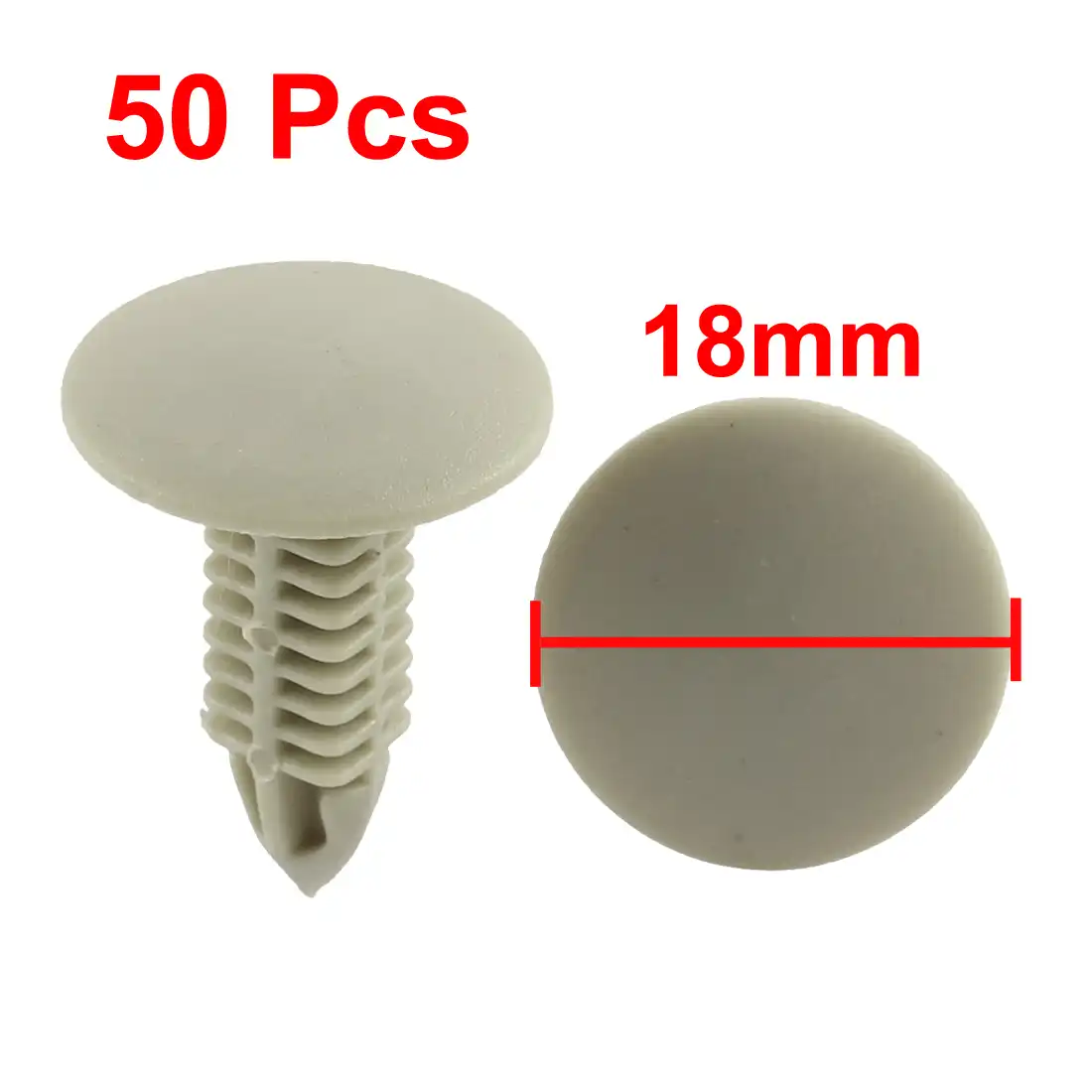 X AUTOHAUX 60pcs Brown Car Plastic Rivet Fasteners Auto Bumper Fender Clips