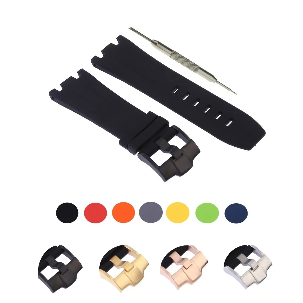 Ремешок для часов MDNEN 28 мм подходит Audemars Piguet AP 26560IO - 26577TI 26221FT Free Spring Bar Tool | Наручные