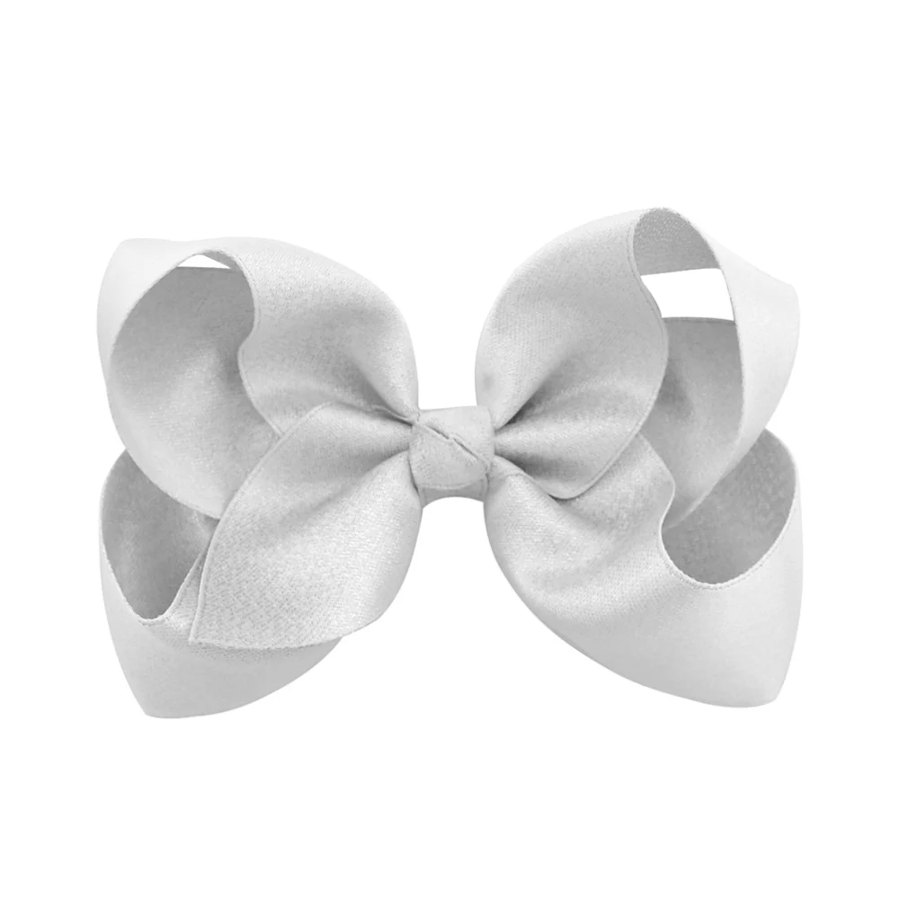 Retail 12 color 4 Inch Boutique New hair bows Solid Ribbon Bowknot Handmade DIY Hair Accessories With Alligator Clip 757 - Цвет: 21