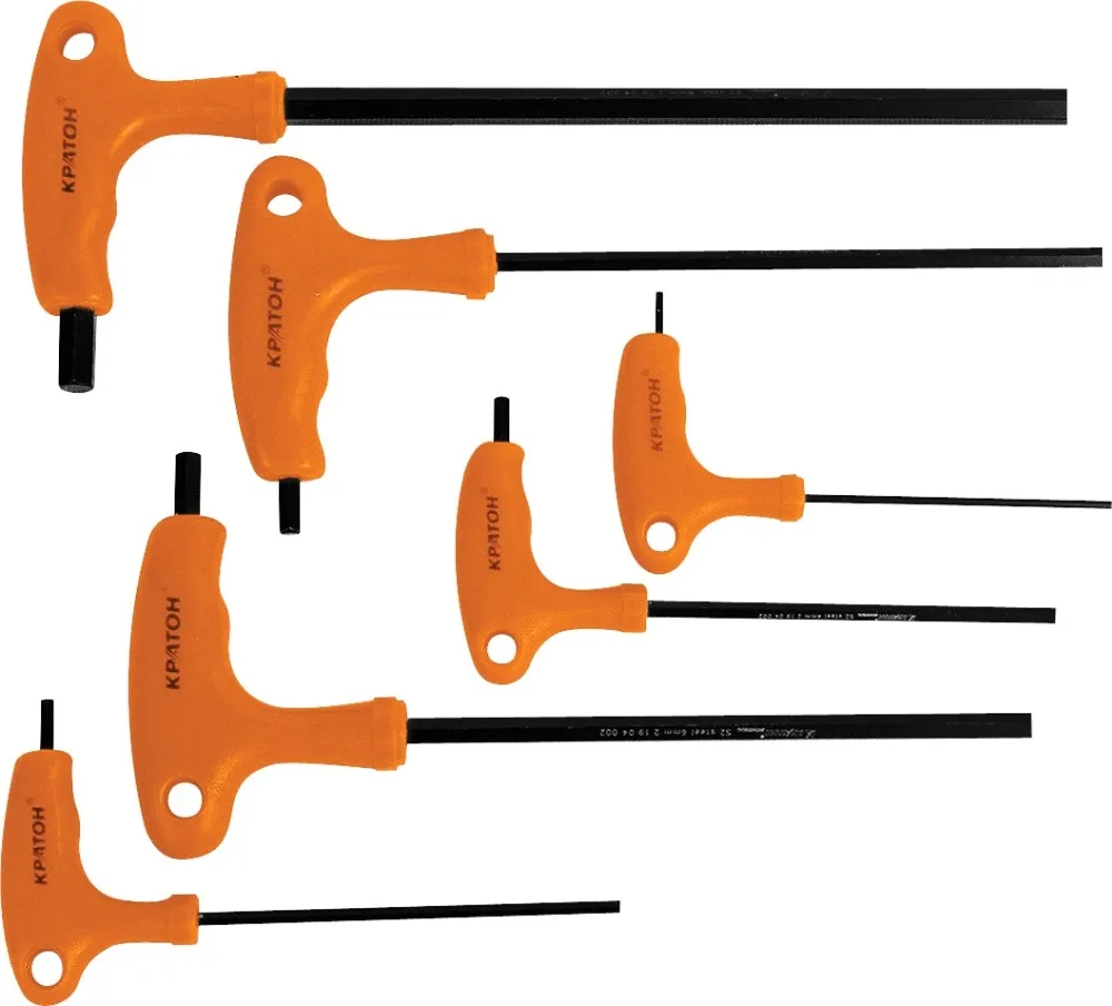 Set of T shaped hexagonal keys 7 pcs. KRATONin Hand Tool Sets from