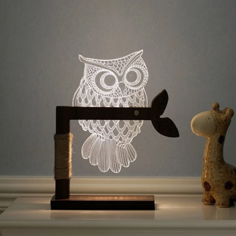 

LED Table Lamp Adjustable w/ Luminous Lampshade 012