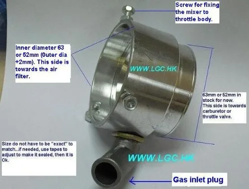 Вентури газовый смеситель для LPG CNG традиционные системы преобразования