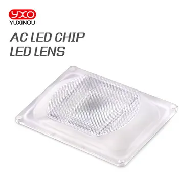 YXO-AC 드라이버리스 LED COB 칩 렌즈 반사경 실리콘 링, AC 110V 220V DOB LED 플러드 조명 용 렌즈, 스포트 라이트 전구 성장