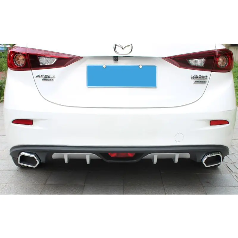 

For Mazda 3 Axela 2014-2017 Rear Bumper Diffuser Bumpers Lip Protector Guard skid plate For Mazda3 Axela bumper spoiler