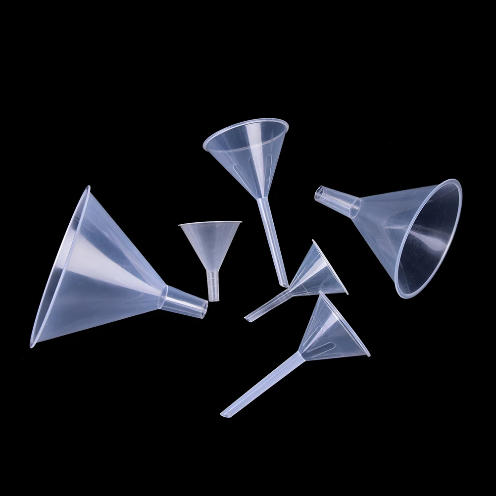 

1pc 90ml 1/2" Mouth Dia Laboratory transfer perfume Mini and clear White Plastic Filter Funnel