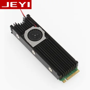 

JEYI Cooling Warship Fan Thermal Conductivity Silicon Wafer Cooling Fan Heatsink NVME NGFF M.2 Heatsink 2280 SSD Aluminum Sheet