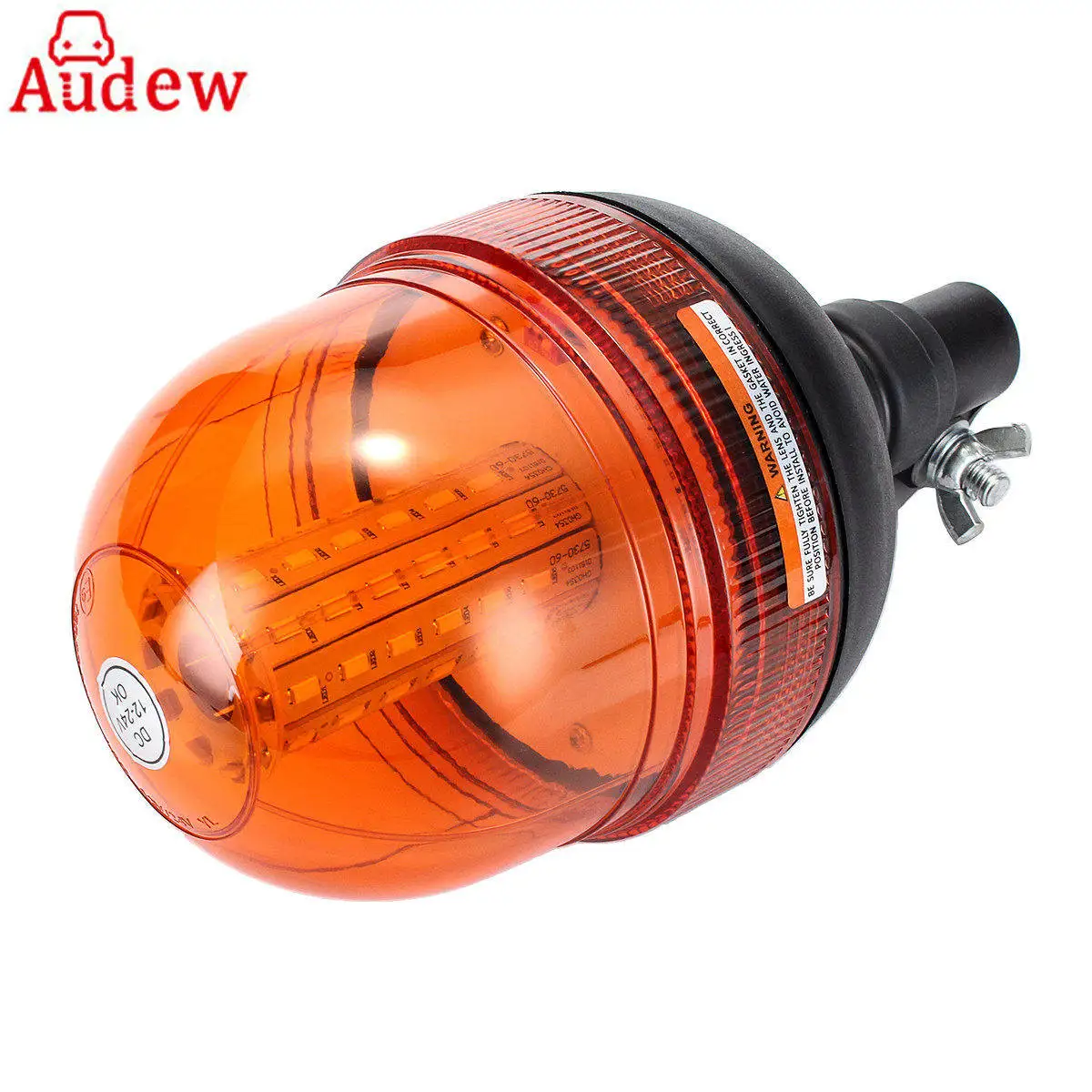 1Pcs 60LED 5730 Car LED Rotating Flashing Amber Beacon Flexible Warning Light 12V 24V For Tractor