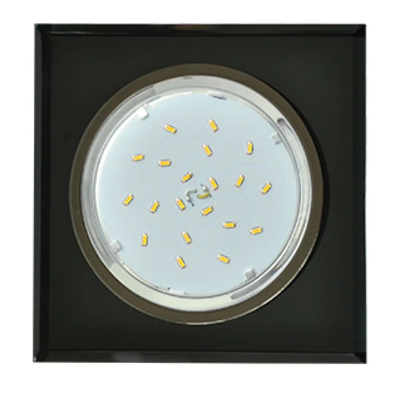 Ecola GX53 H4 5311 Glass Светильник встраиваемый для ламп Стекло Квадрат скошенный край