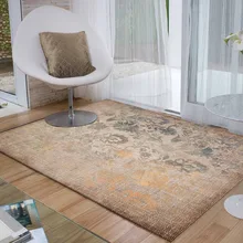 Else коричневый серый желтый Ретро Цветы Цветочный 3d принт нескользящие микрофибры гостиной декоративные современные моющиеся области коврик