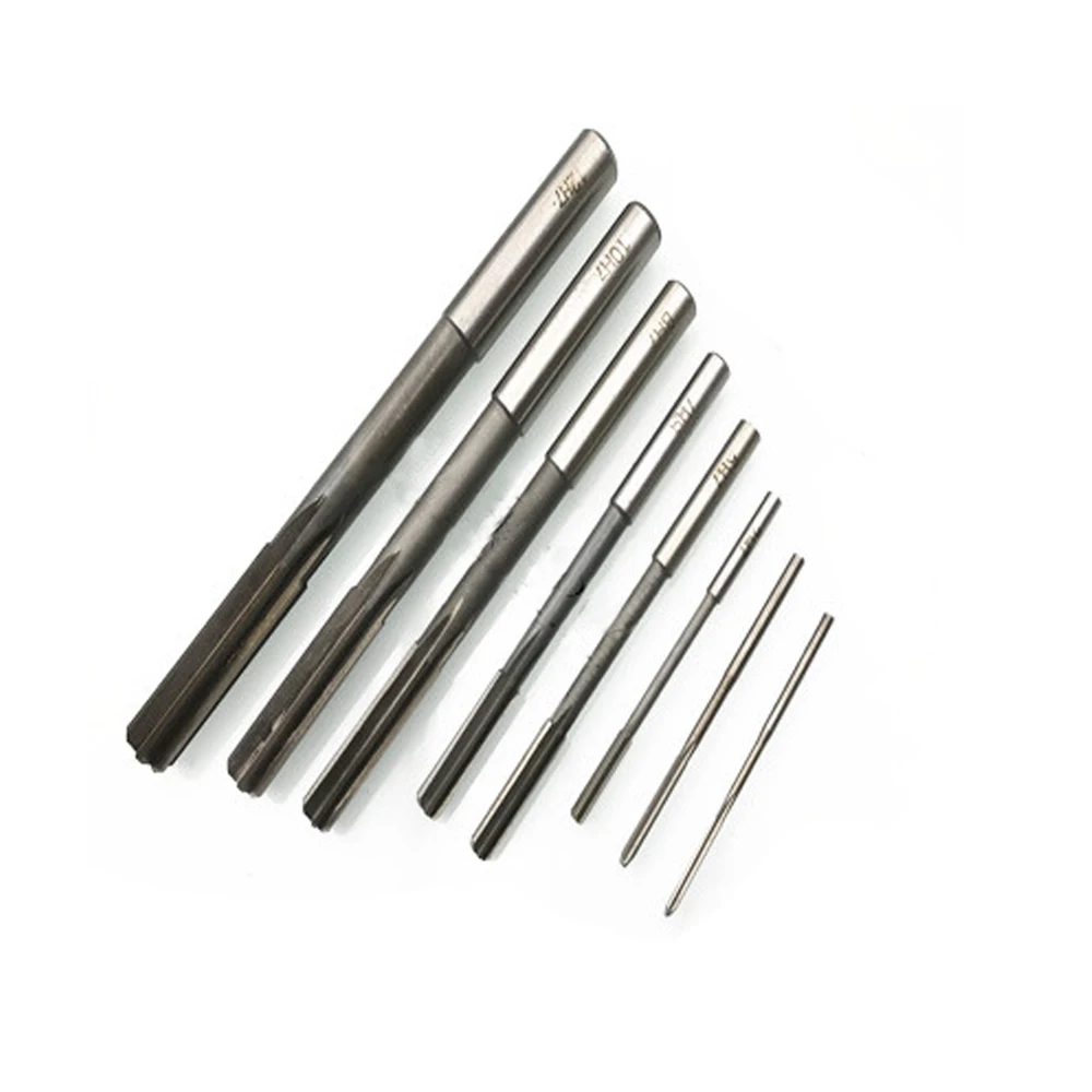 thumbnail image 2 of 8pc HSS Straight Shank Machine Reamer Set - Sizes 3,4,5,6,7,8,9,10mm For Drilling & Milling 2 of 14