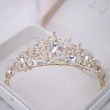 Nupcial Coroas Artesanal Tiara Diadema Acessorios cabelo Tiara de Cristal Do Casamento Da Noiva Do Casamento Da Coroa Da Rainha