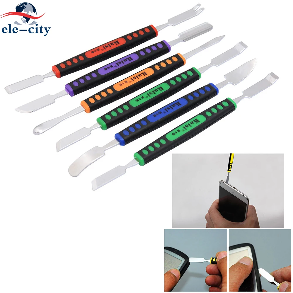 

Multifunctional Double Sided Metal Spudger Heads Iron Scraper Tools Kit Prying Opening Repair Tool set for iPhone X for Android