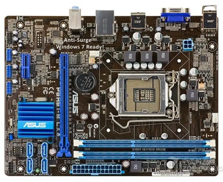 LGA1155 для ASUS 1155 LX3 оригинальная б/у настольная H61 материнская плата DDR3 USB2.0