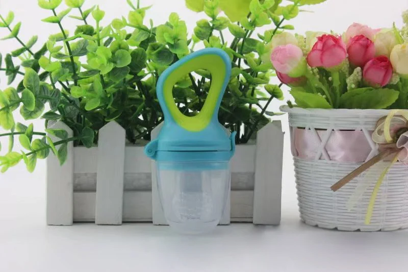 Baby Fruits And Vegetables Teether Infant Bite Bags Pacifier Reassure Chlidren Silicone Buckle Drinkers  (5)
