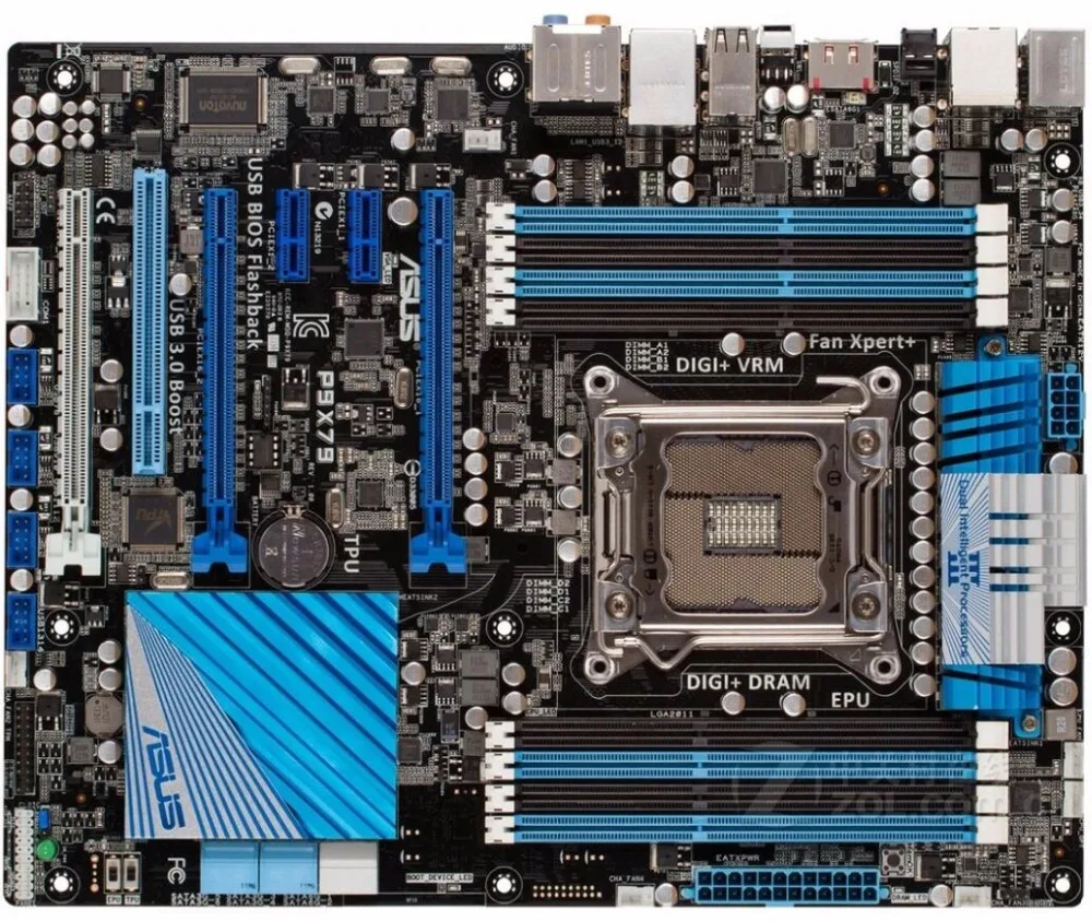 LGA2011 для ASUS P9X79 оригинальная б/у настольная X79 2011 материнская плата DDR3 | Компьютеры