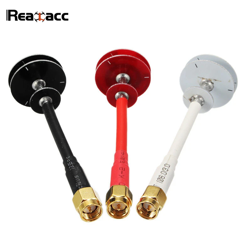 Realacc 5.8G 5dBi 50W omnidirectionnel Omni écran plat pagode FPV antenne LHCP RHCP SMA RP-SMA pour RC modèles blanc rouge noir ► Photo 3/6