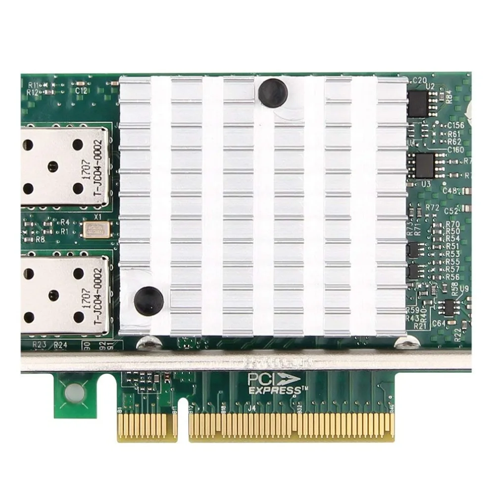 10Gtek для Intel E10G42BTDA 82599ES чип 10GbE Ethernet конвергентный сетевой адаптер X520 DA2/X520 SR2 PCI E X8 2